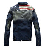 AN American Flag Denim Jacket