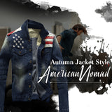 AN American Flag Denim Jacket