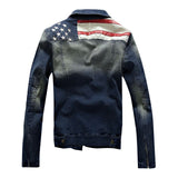 AN Vintage American Denim flag Jacket