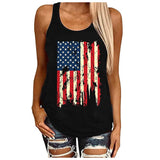 America Flag Printed Woman's Tank Top