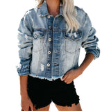 Vintage Women's Destroyed Denim Cropped