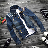 AN VINTAGE AMERICAN DENIM FLAG JACKET -Style #2