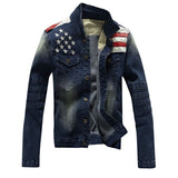 AN Vintage American Denim flag Jacket